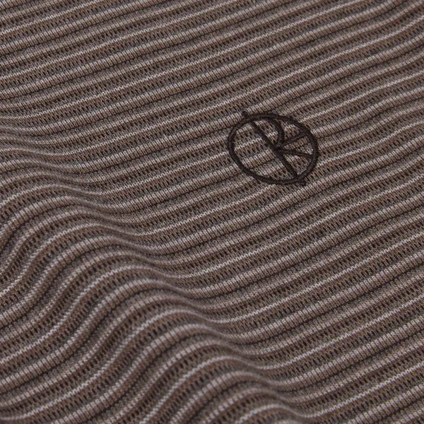 Polar Skate Dizzy Stripe T-Shirt - Chocolate