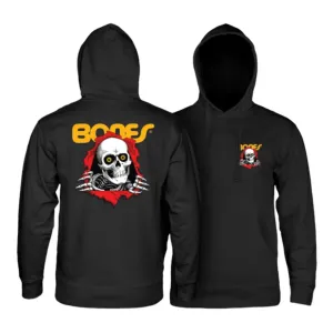 Powell Peralta Ripper Hooded Mid Weight Sweatshirt Black
