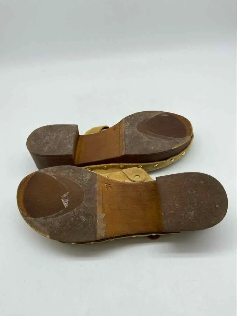 Pre-Owned Avellini Brown Size 37 Clogs Clogs