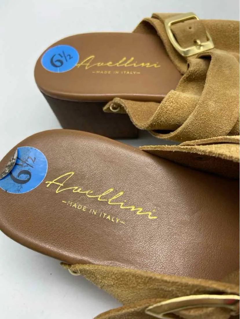 Pre-Owned Avellini Brown Size 37 Clogs Clogs