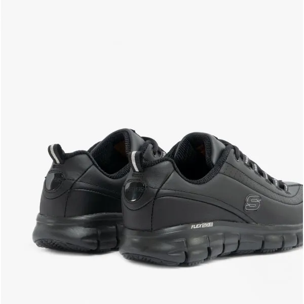 RELAXED FIT: SURE TRACK - TRICKEL EC Ladies Leather Work Shoes Black