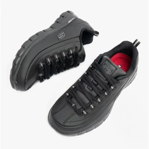 RELAXED FIT: SURE TRACK - TRICKEL EC Ladies Leather Work Shoes Black