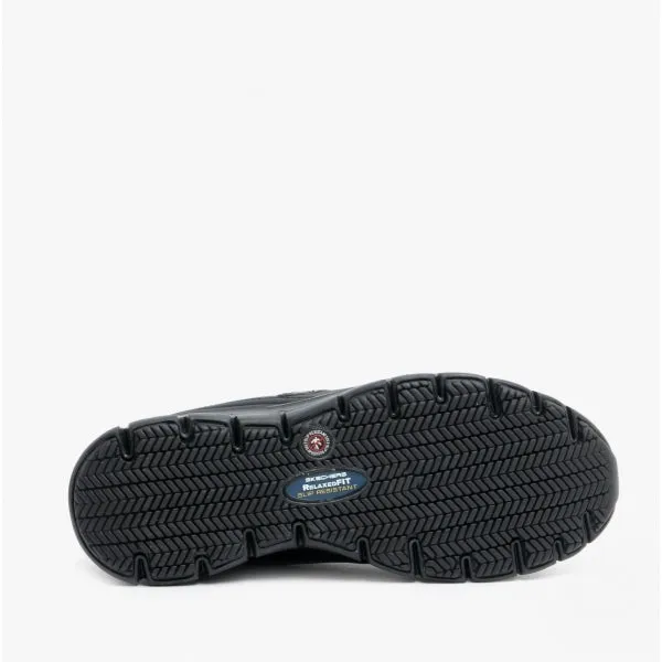 RELAXED FIT: SURE TRACK - TRICKEL EC Ladies Leather Work Shoes Black