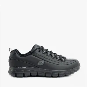 RELAXED FIT: SURE TRACK - TRICKEL EC Ladies Leather Work Shoes Black