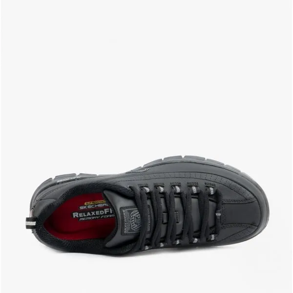 RELAXED FIT: SURE TRACK - TRICKEL EC Ladies Leather Work Shoes Black