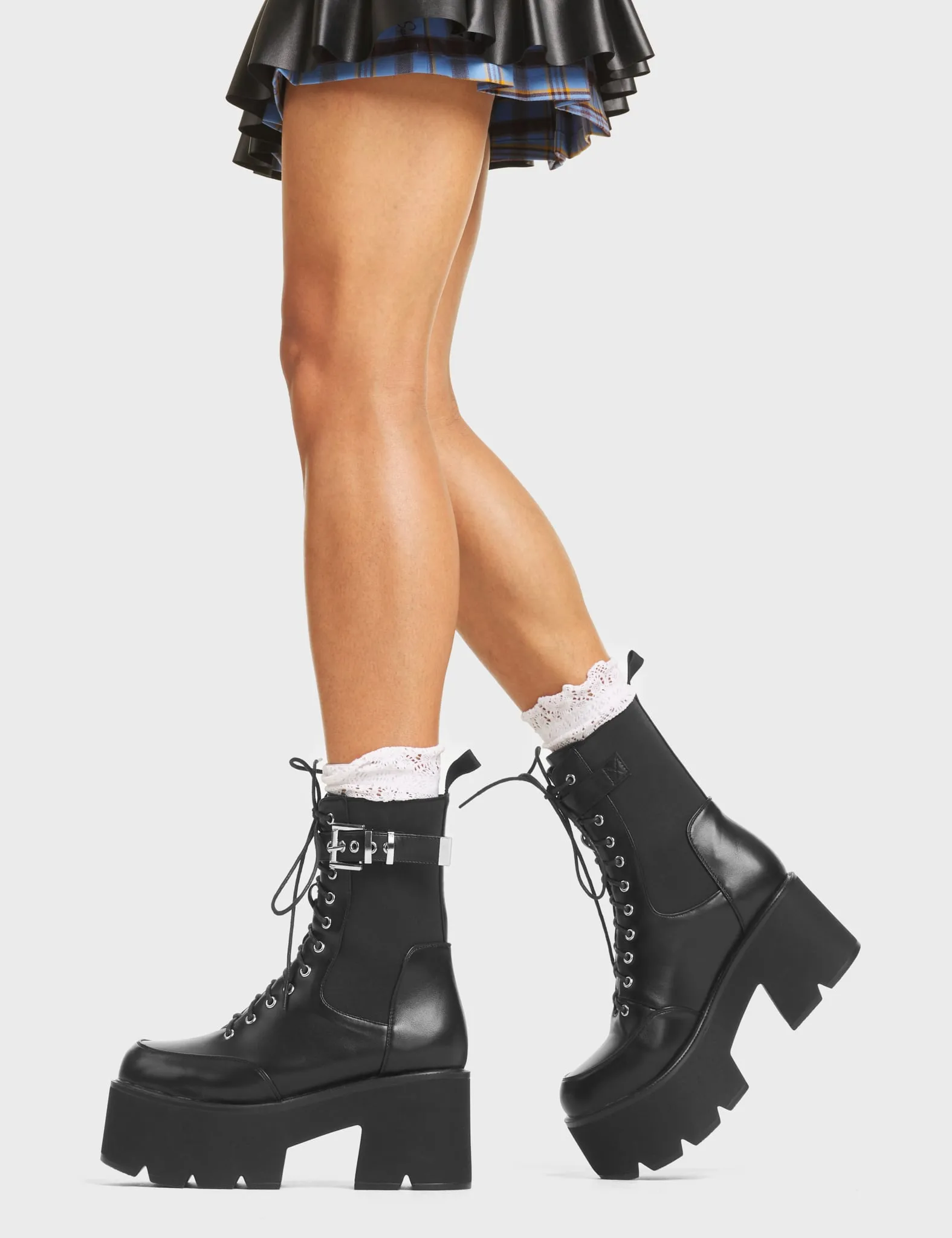 Rocket Chunky Platform Ankle Boots