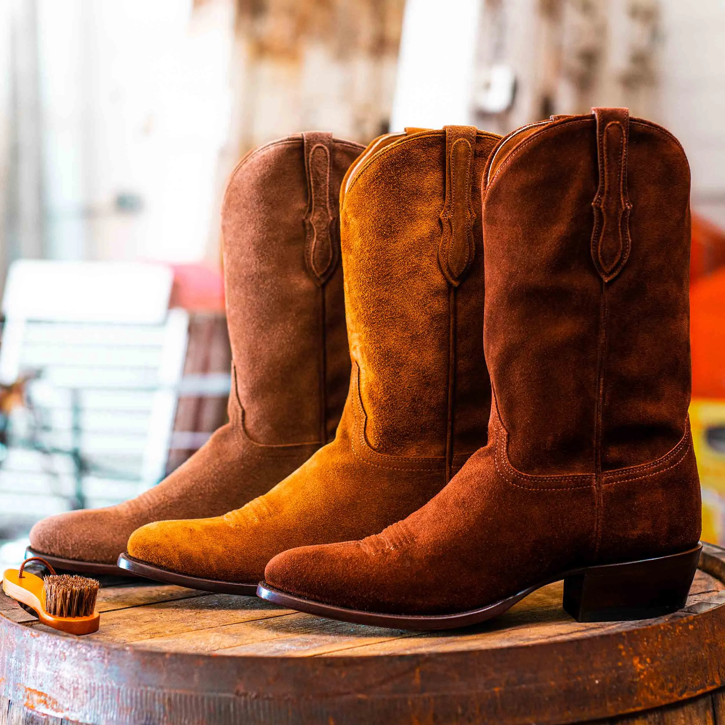 Rujo Boots Men's The Canyon Butterscotch Sentry Suede Boots