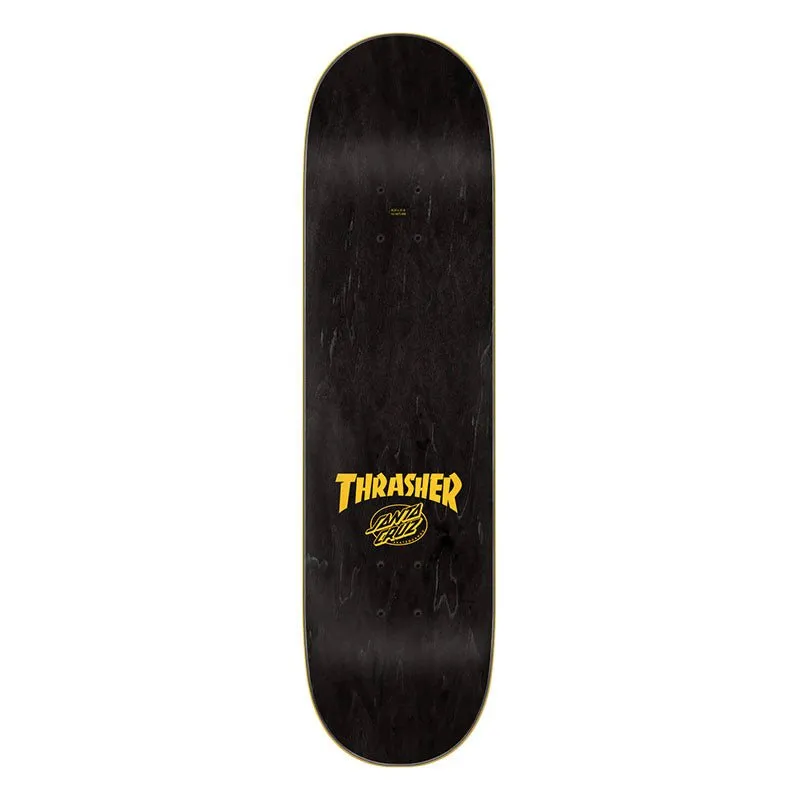 Santa Cruz 8.25" x 31.8" Thrasher Screaming Flame Logo Skateboard Deck