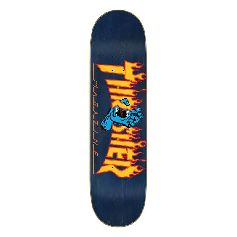 Santa Cruz 8.25" x 31.8" Thrasher Screaming Flame Logo Skateboard Deck