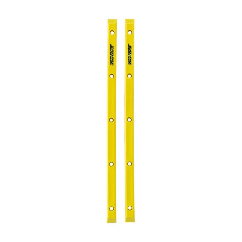 Santa Cruz (NEON YELLOW) Slimline Skateboard Rails 2pk