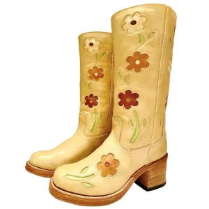 SENDRA Toledo Flower Banana Chunky Campus Western Boots