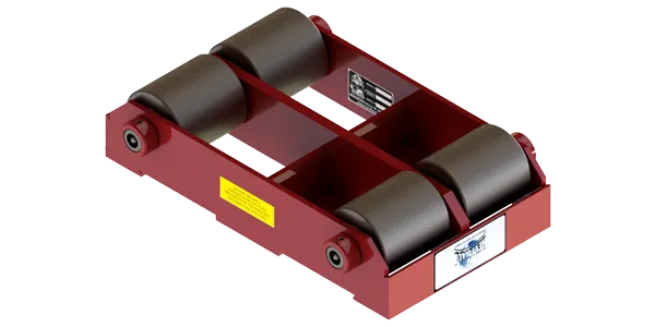 Short Straight Line Skate HST-1012 | 6 Ton Capacity - Steel Rollers