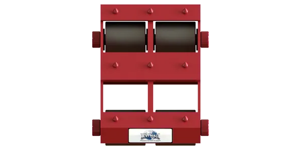 Short Straight Line Skate HST-1012 | 6 Ton Capacity - Steel Rollers