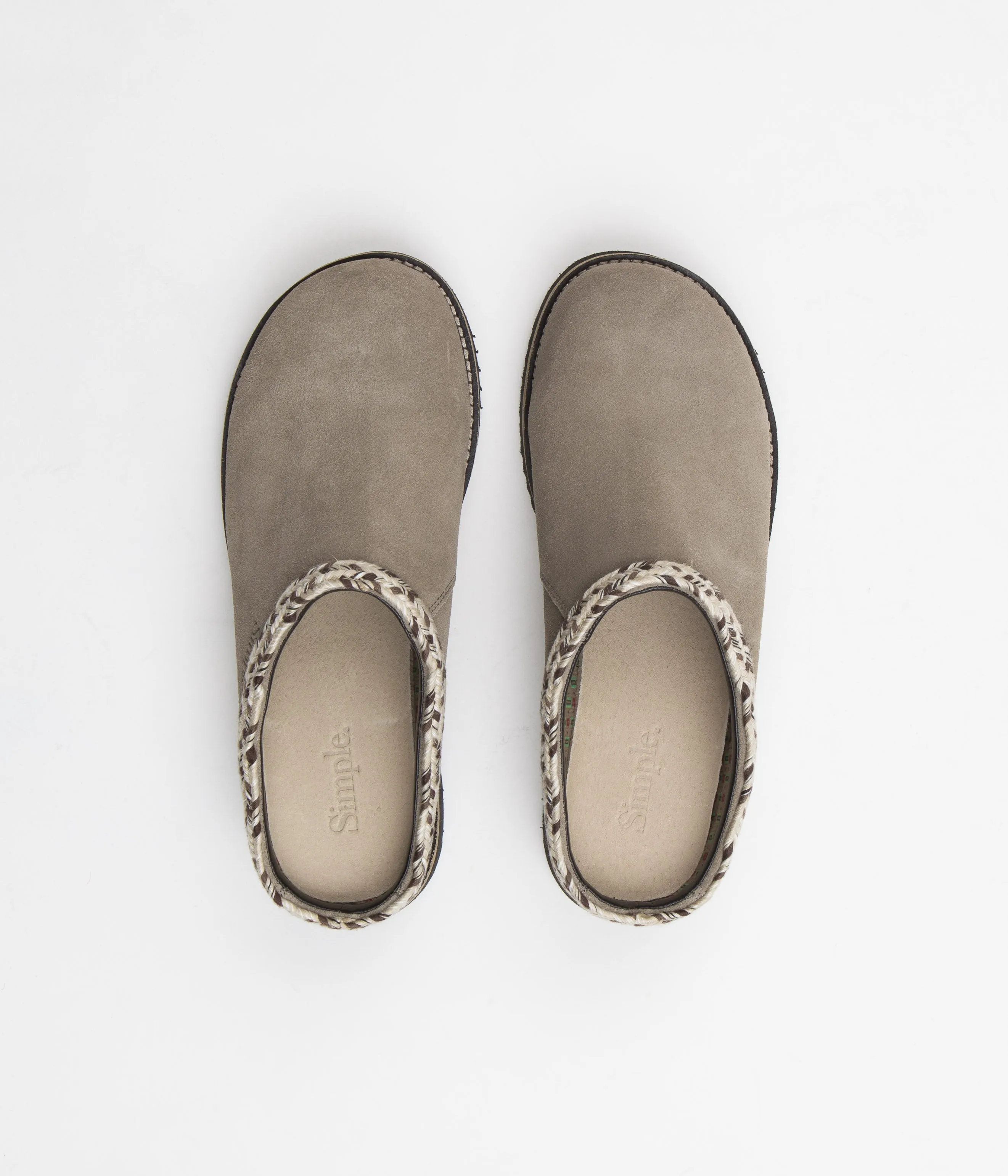 Simple Original Suede Clogs - Taupe