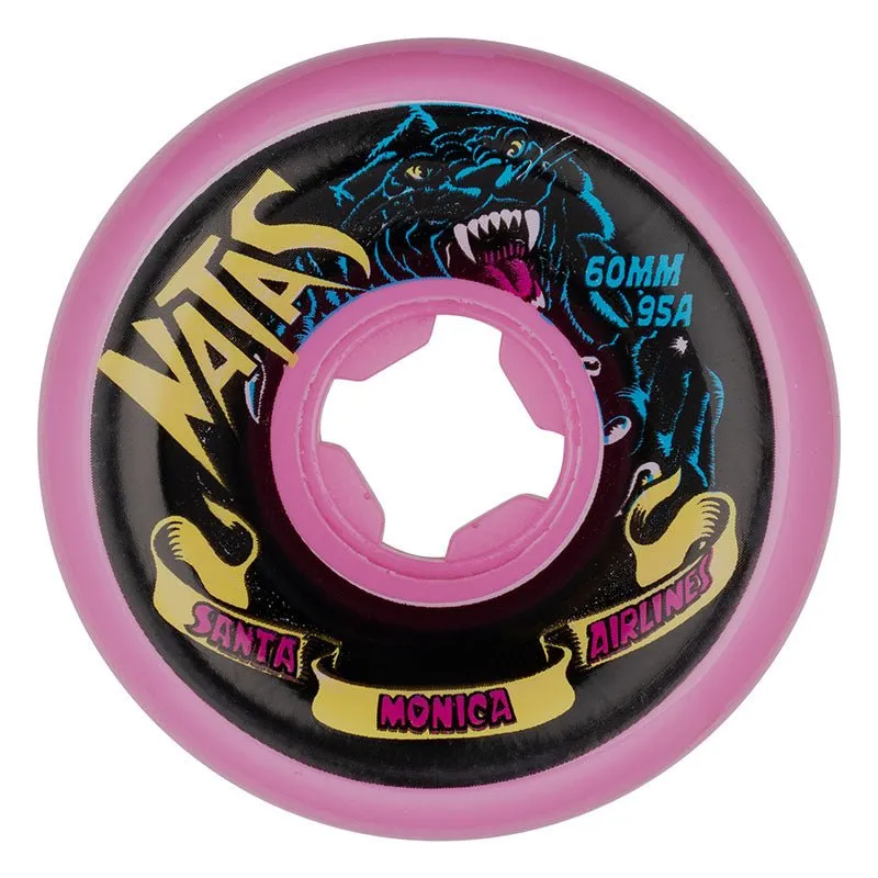 Slime Balls 60mm 95a Natas Kaupas Panther Vomits Pink Skateboard Wheels