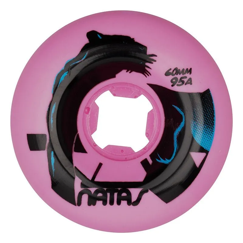 Slime Balls 60mm 95a Natas Kaupas Panther Vomits Pink Skateboard Wheels