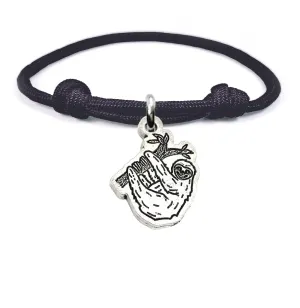 Sloth Hanging Around Adjustable Paracord Bracelet