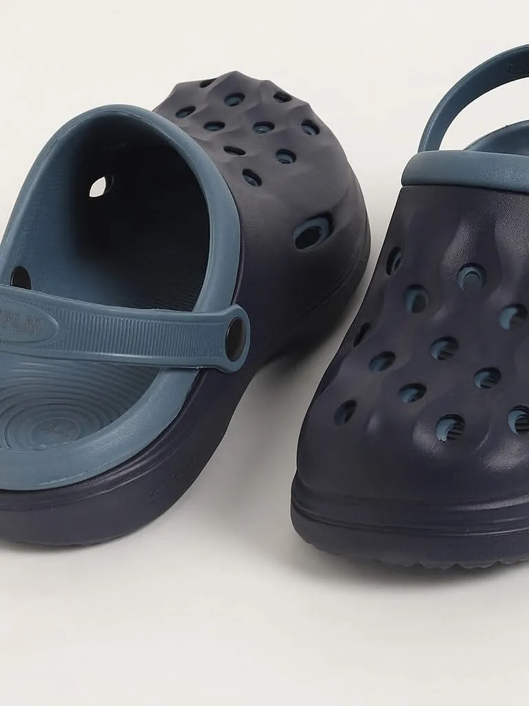 SOLEPLAY Solid Blue Clogs