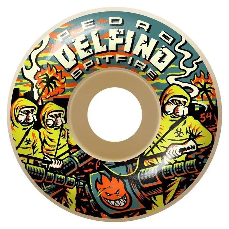Spitfire 55mm 99a Pedro Delfino Classic Shape Skateboard Wheels 4pk