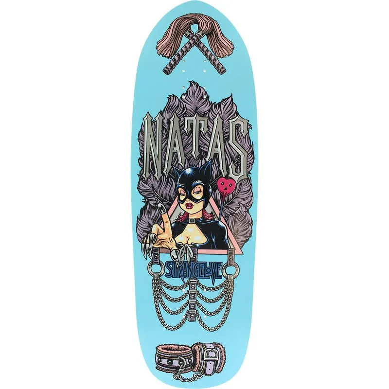 StrangeLove 10" x 32.75"  Natas Sean Cliver Blue Denim Skateboard Deck