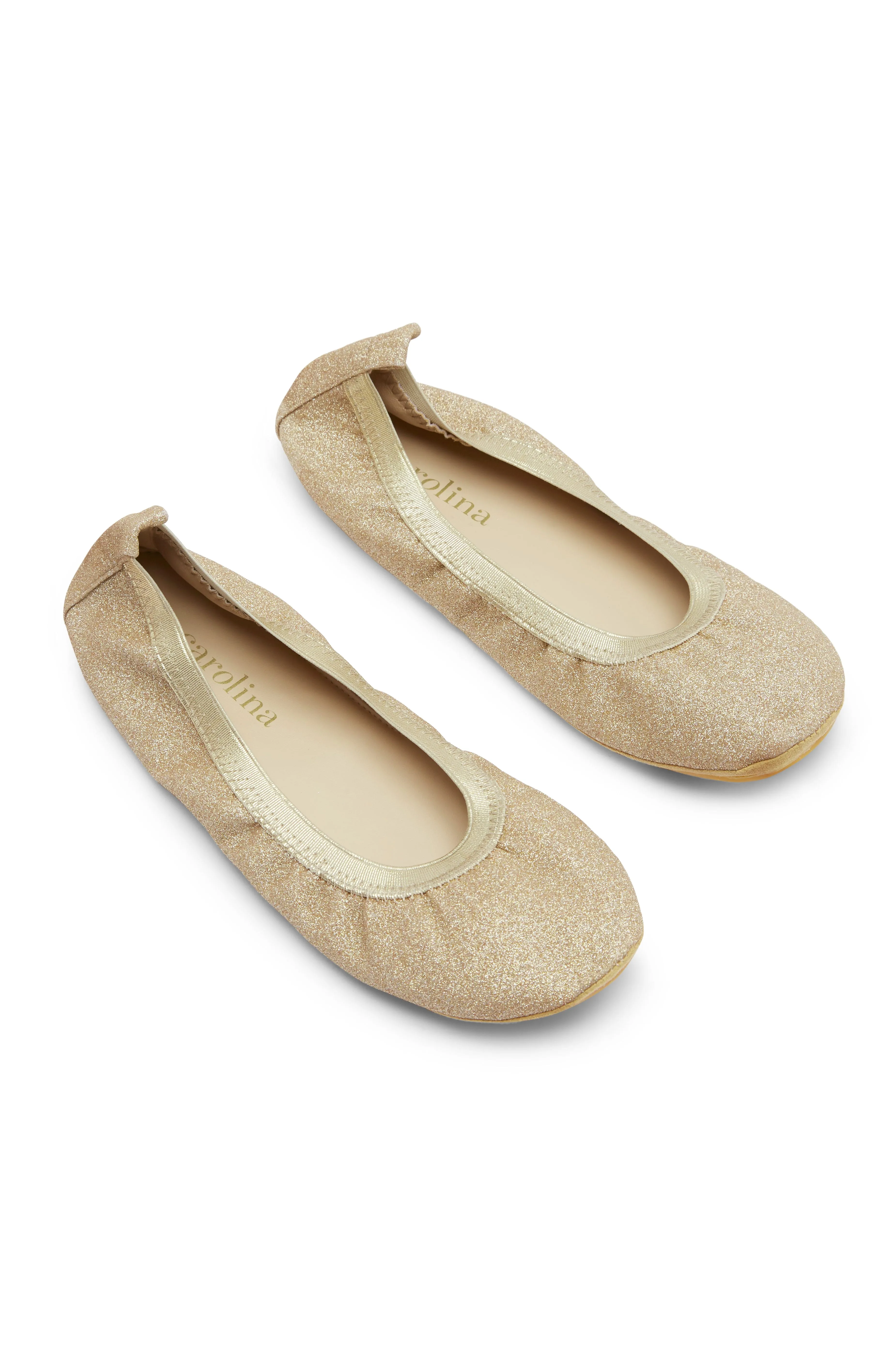 Talia Sparkle Ballet Flats Gold