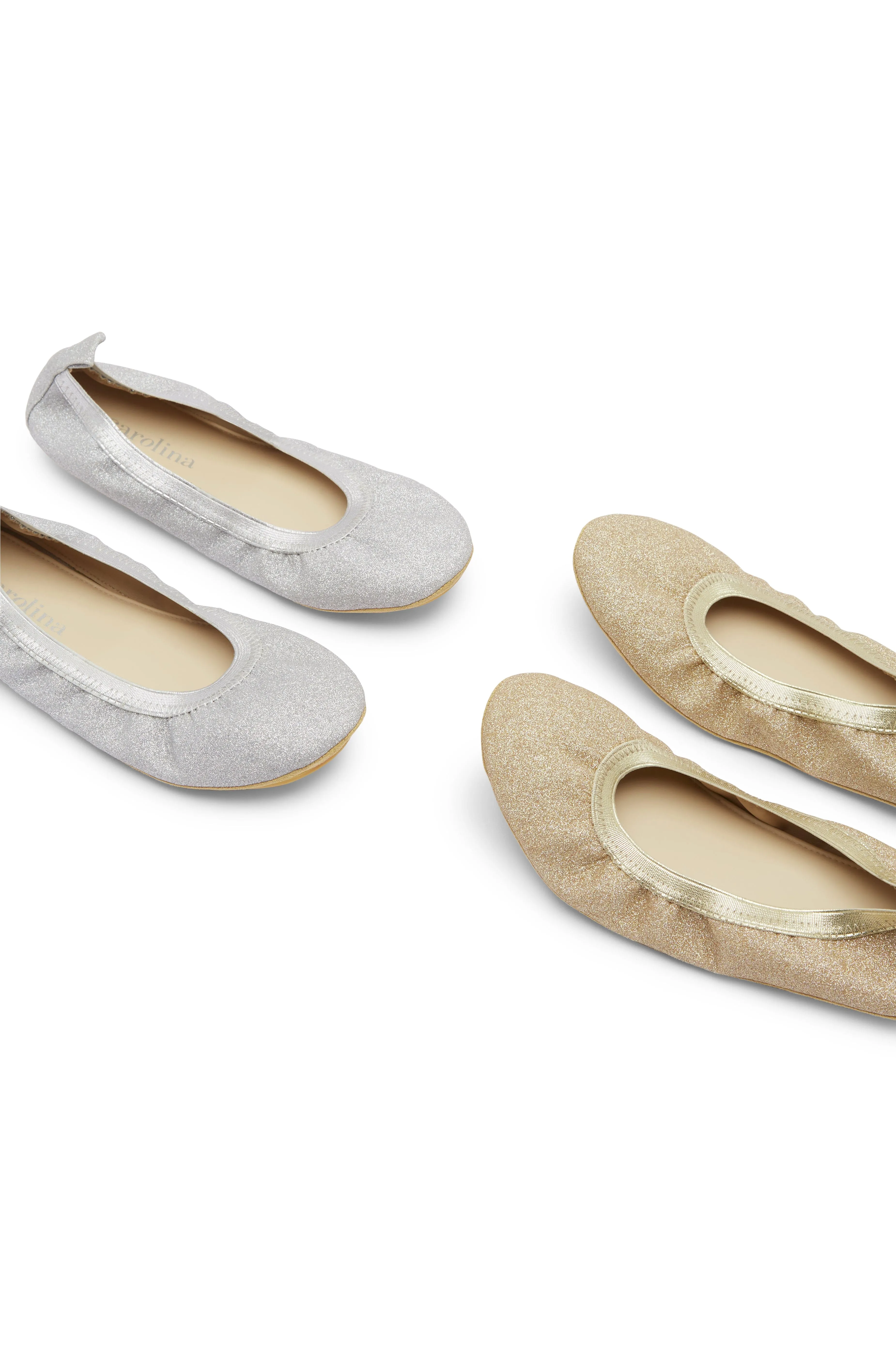 Talia Sparkle Ballet Flats Gold