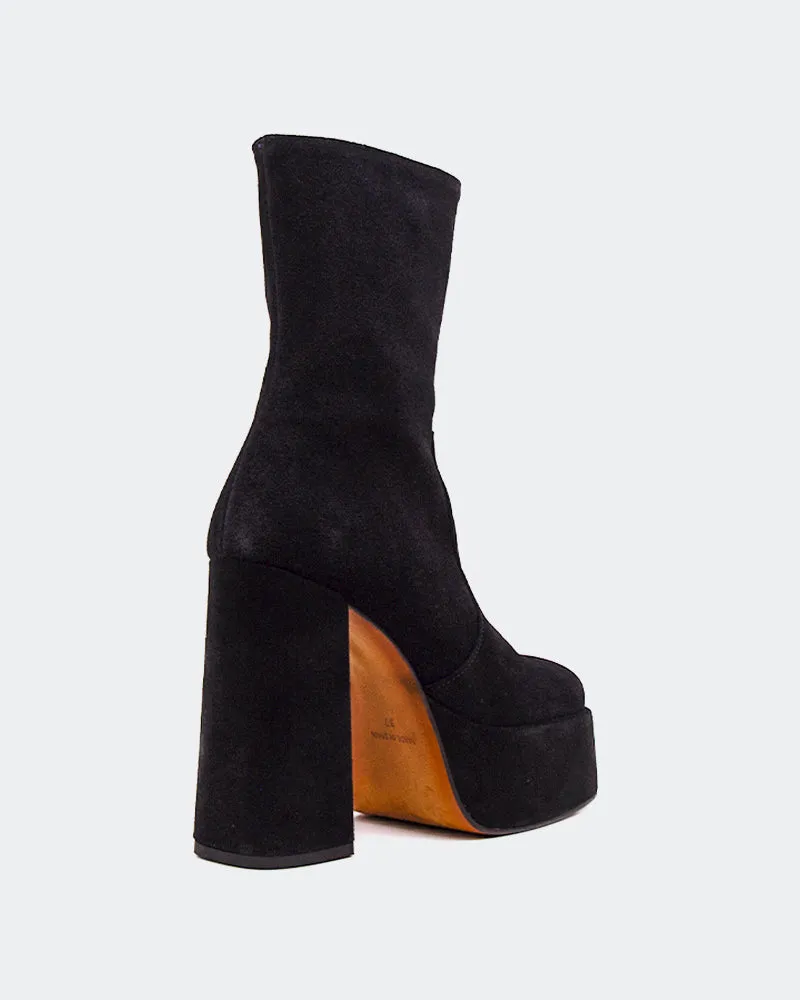 Tate Black Suede