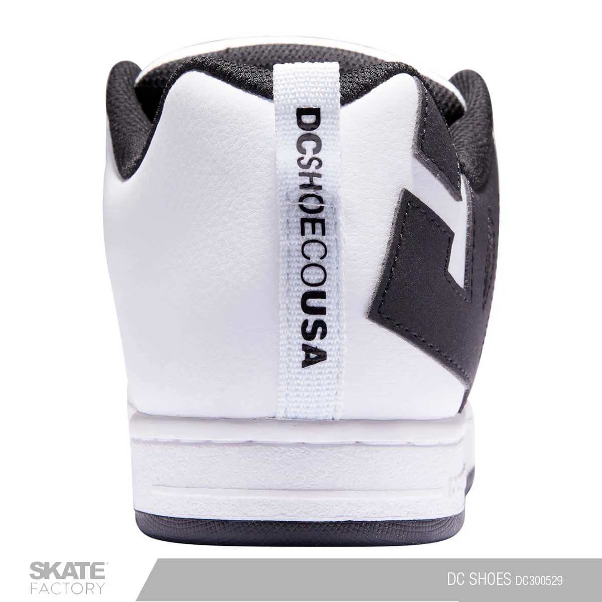 TENIS DC SHOES COURT GRAFFIK BLANCO NEGRO