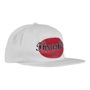 Thrasher Oval Snapback (White)