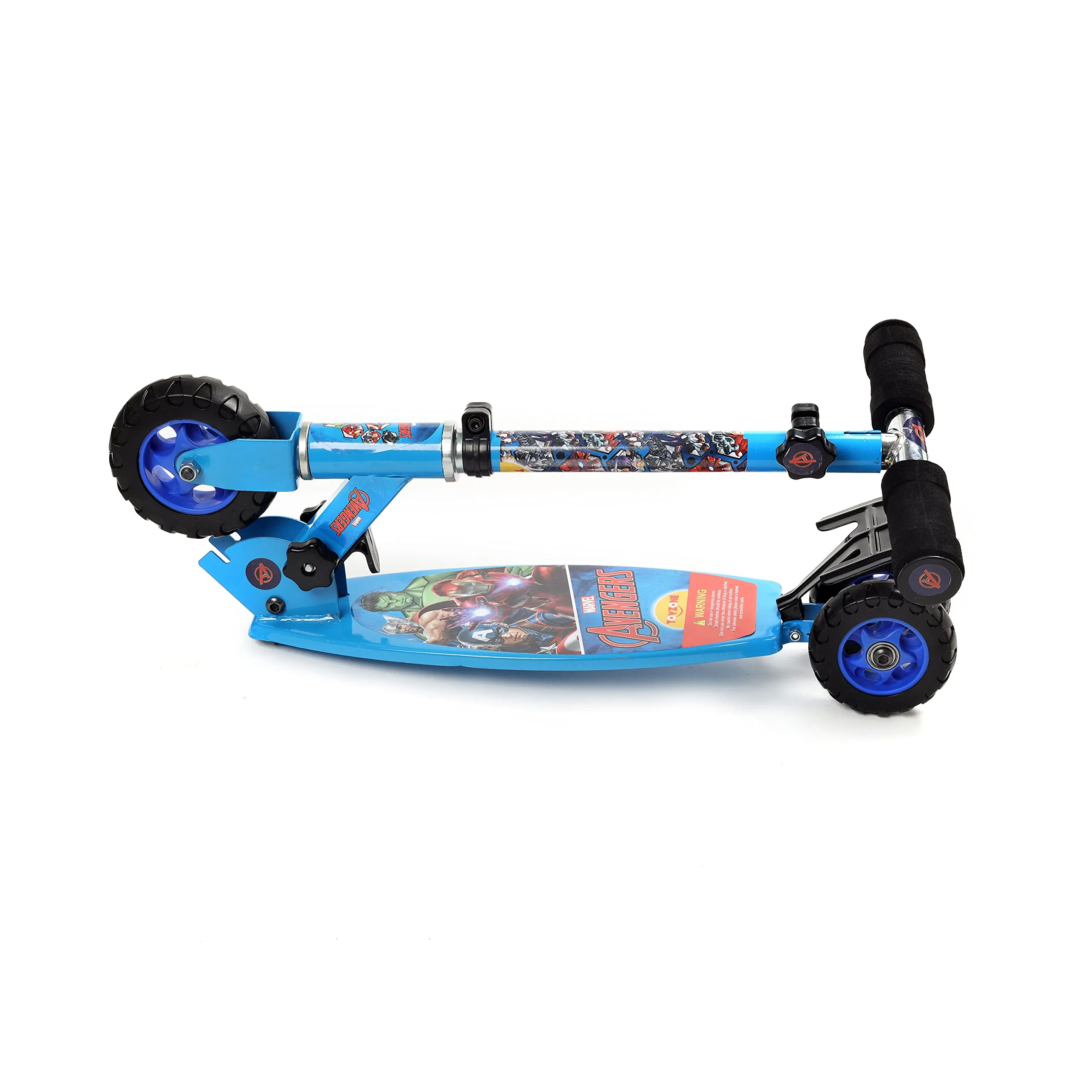 Toyzone Scooter Oval-66606 | Kids Scooter | Kids Skate | Skating Ride on| Smart Kick Scooter | Adjustable Height and Rear Brake | Foldable Scooter | for Kids Age 6  Years
