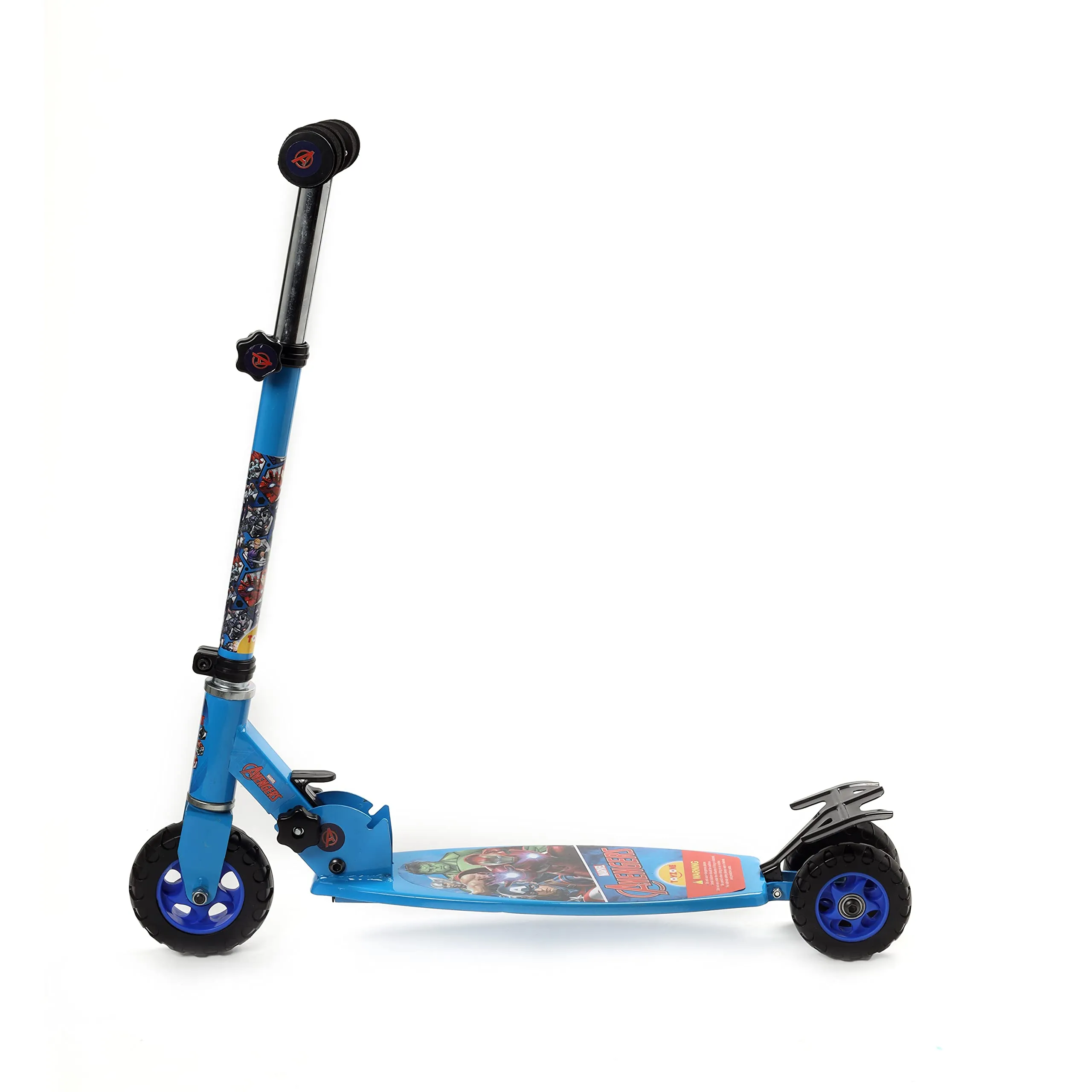 Toyzone Scooter Oval-66606 | Kids Scooter | Kids Skate | Skating Ride on| Smart Kick Scooter | Adjustable Height and Rear Brake | Foldable Scooter | for Kids Age 6  Years