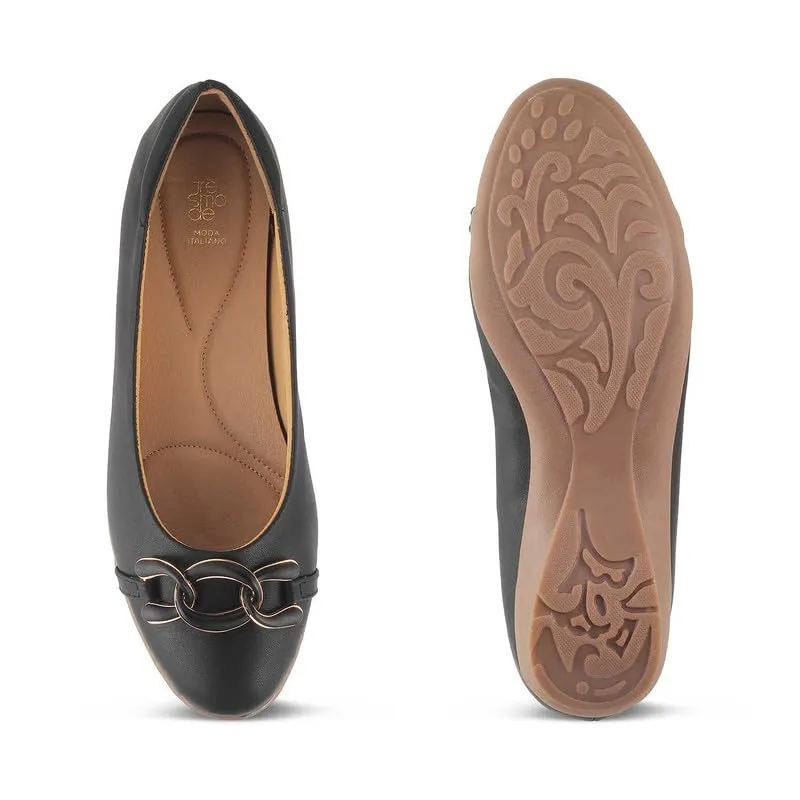 tresmode 239-VERONA Black Women Flat Ballerina EU/36 UK/3