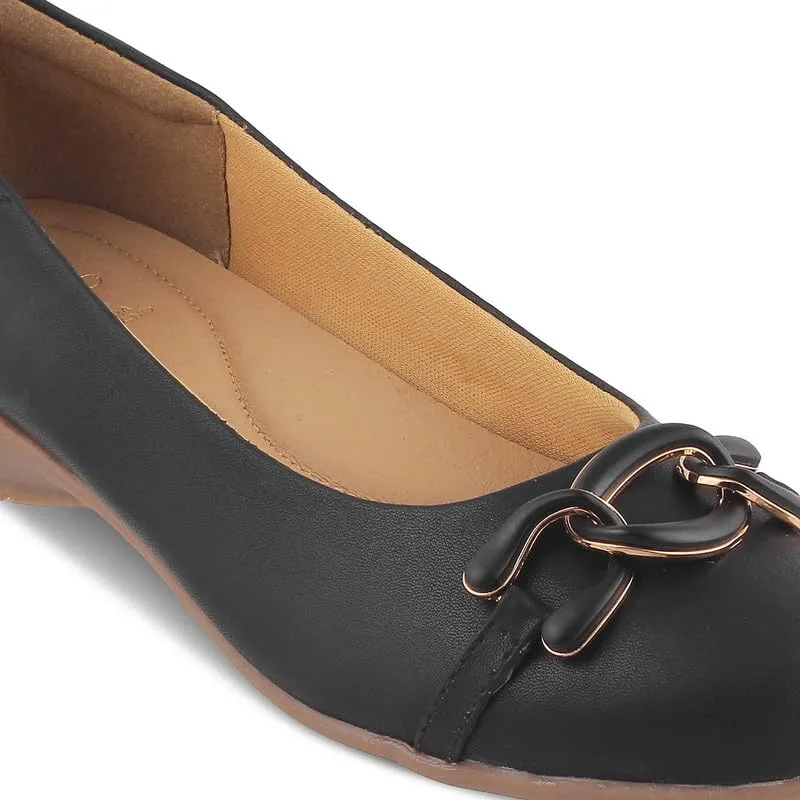 tresmode 239-VERONA Black Women Flat Ballerina EU/36 UK/3