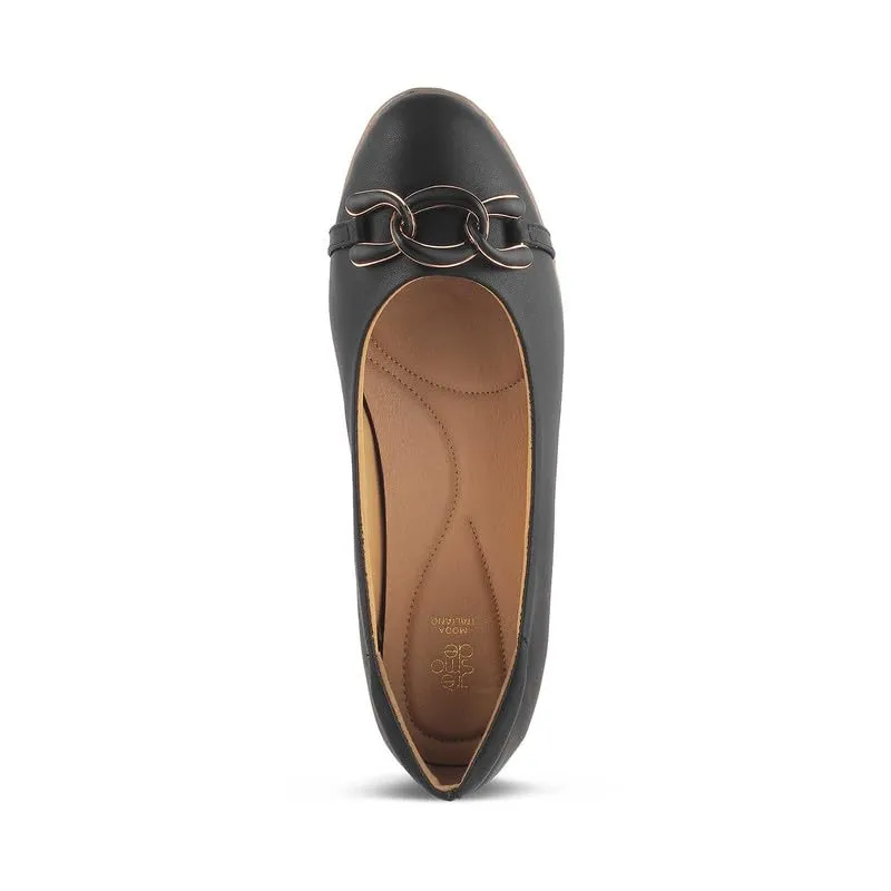 tresmode 239-VERONA Black Women Flat Ballerina EU/36 UK/3