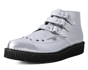 T.U.K Silver 3-Buckle Point Boot