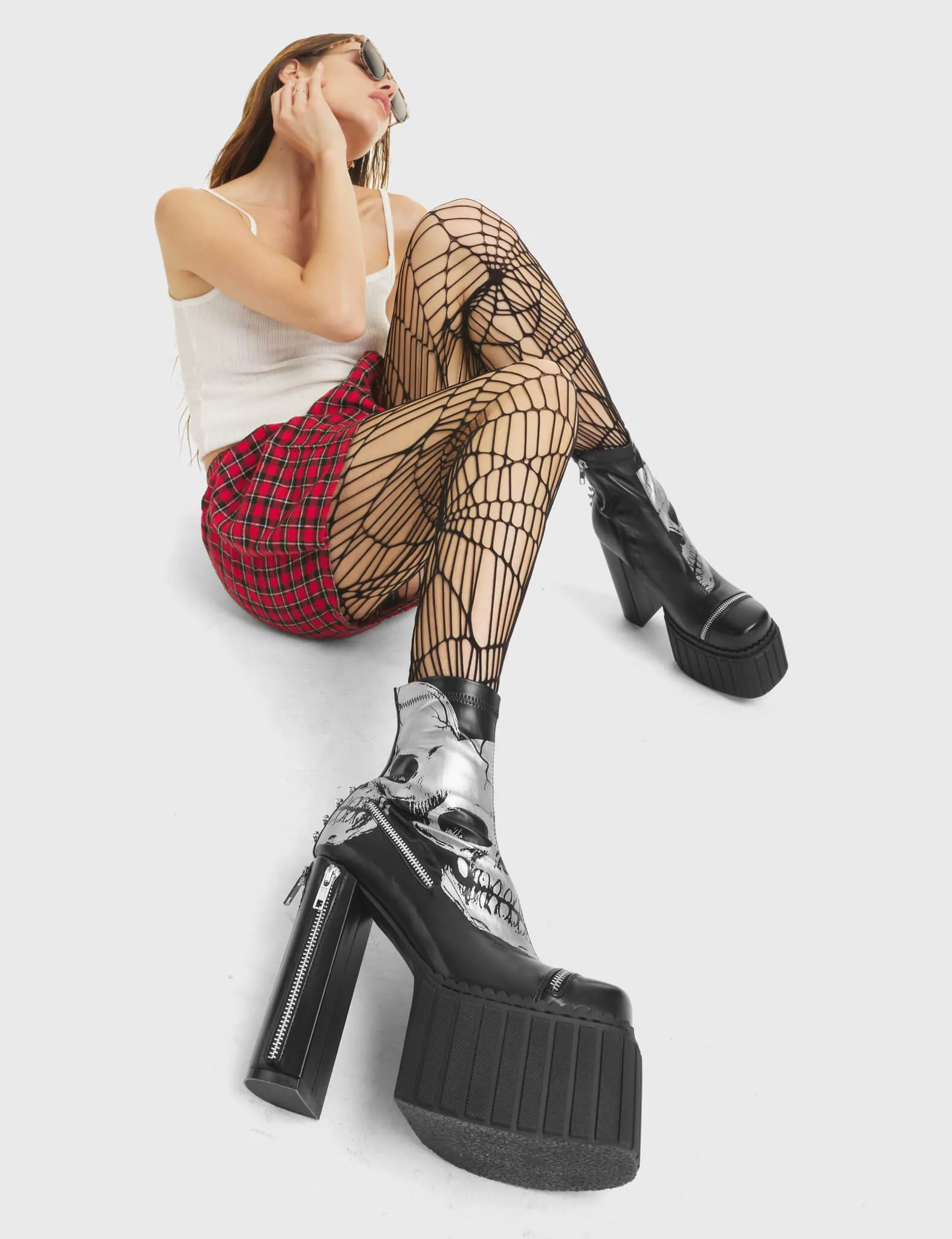 Unbowed Platform Creeper Ankle Boots
