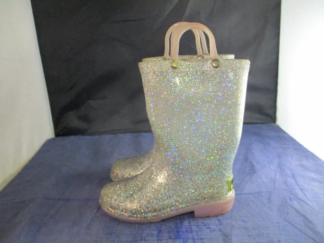 Used Western Chief Light Up Rain Boots Youth Size 8 - no insoles