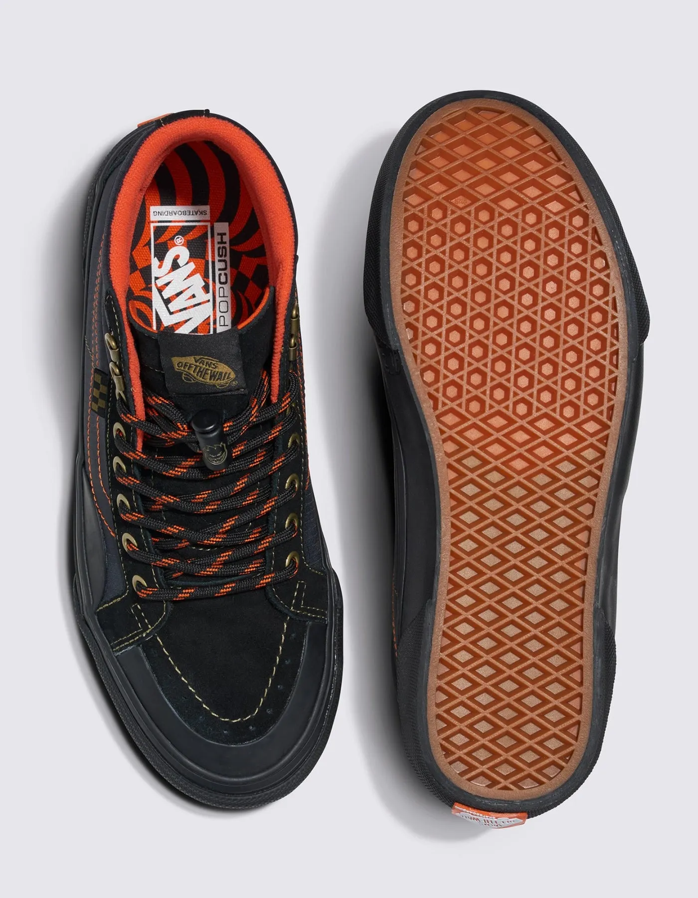Vans x Spitfire Skate Sk8-hi Reissue Black/Flame Shoes