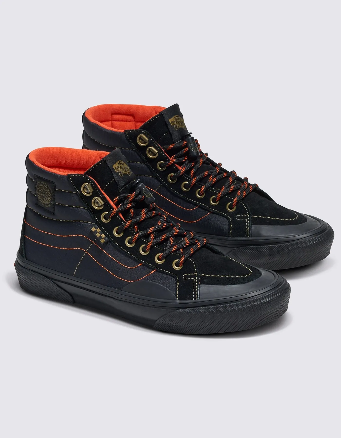 Vans x Spitfire Skate Sk8-hi Reissue Black/Flame Shoes