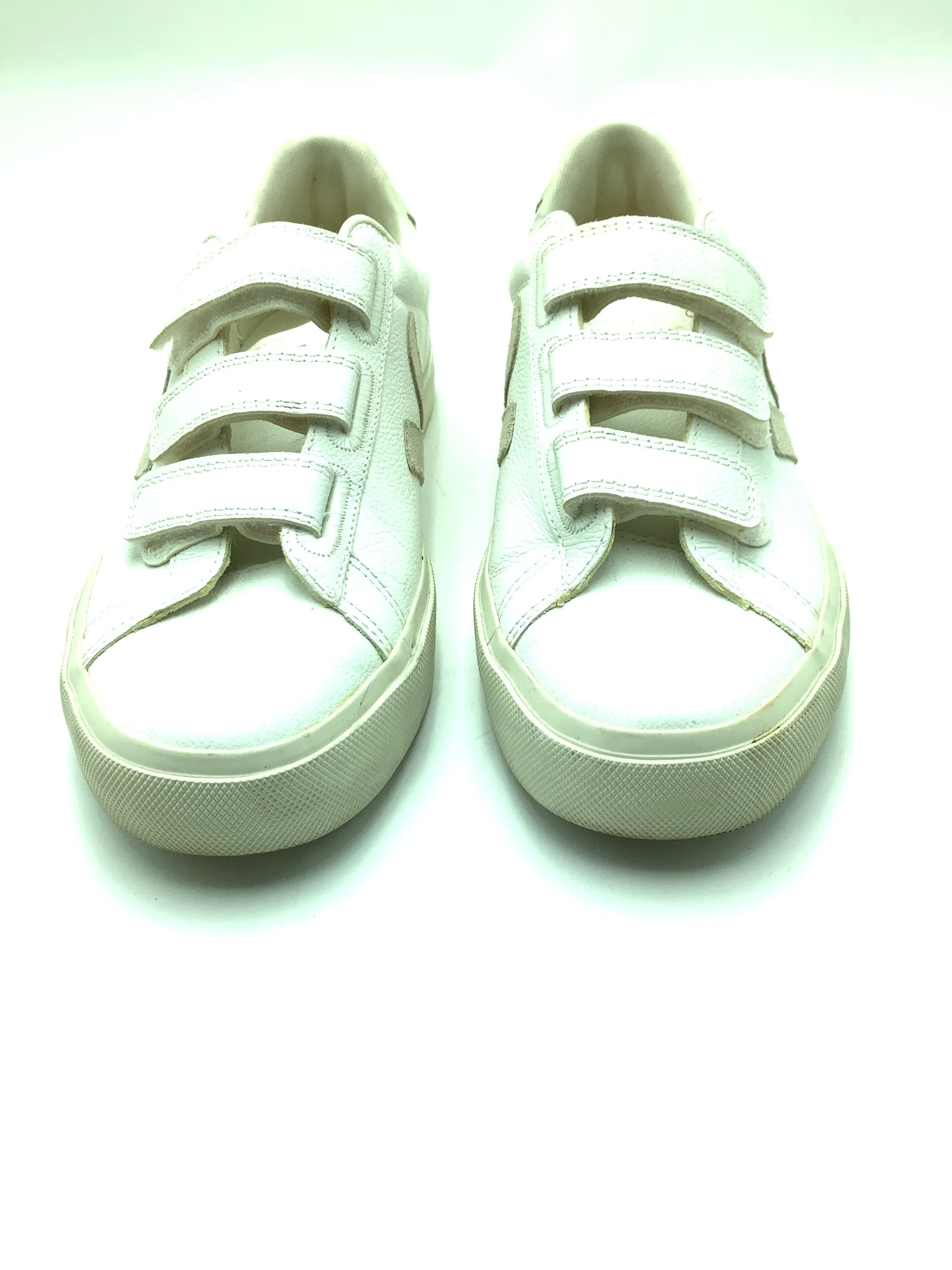 Veja Sneakers Velcro White Leather Size: 10