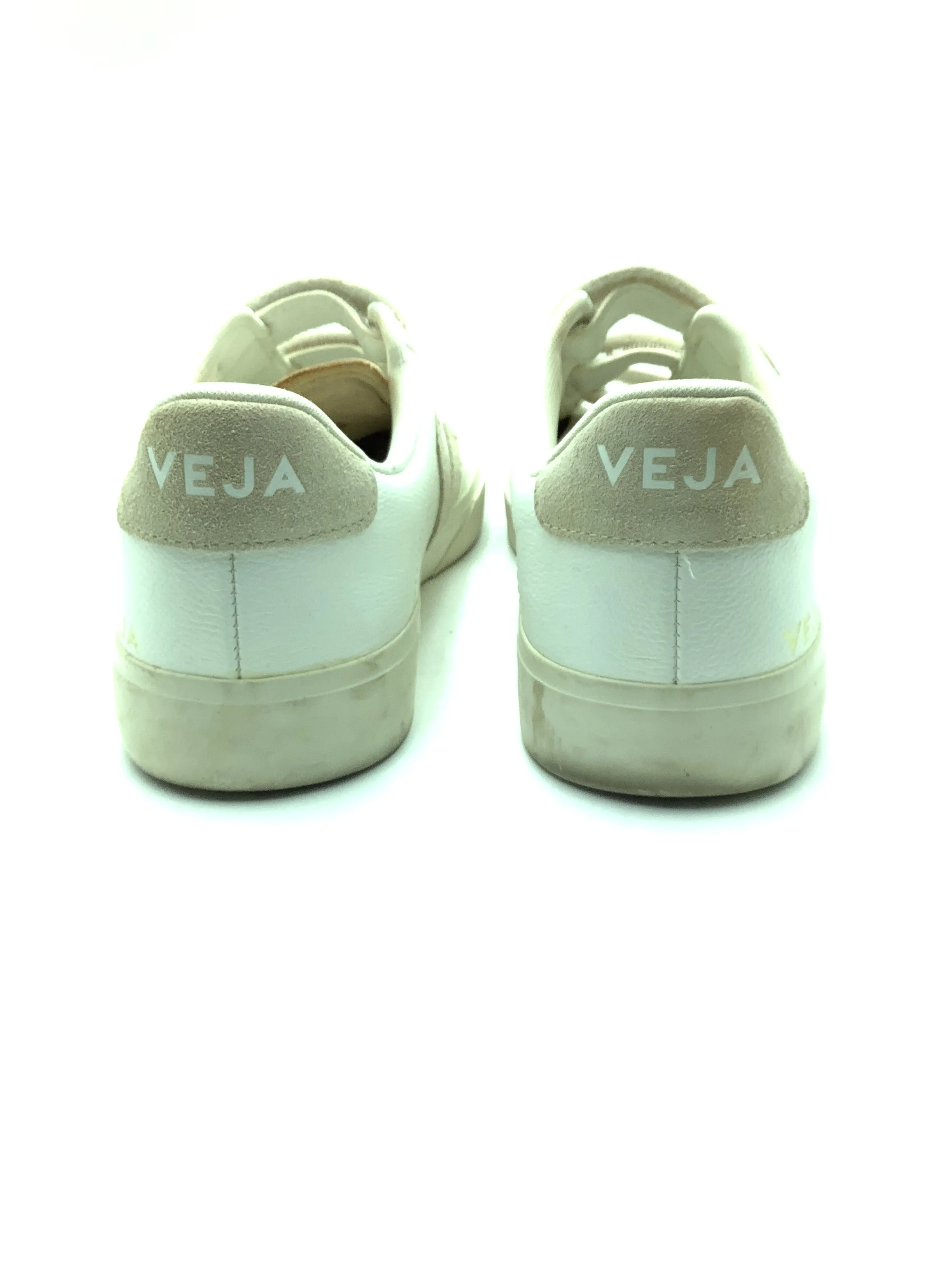 Veja Sneakers Velcro White Leather Size: 10