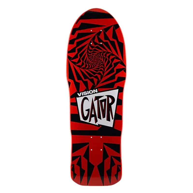 Vision 10.25" x 29.75" Gator II Red Black Skateboard Deck