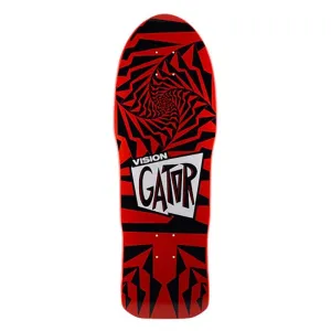Vision 10.25" x 29.75" Gator II Red Black Skateboard Deck
