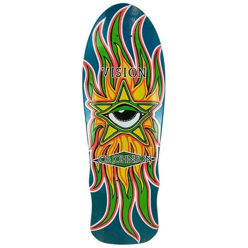 Vision 10.25" x 30" Joe Johnson Star Eye Blue Stain Skateboard Deck