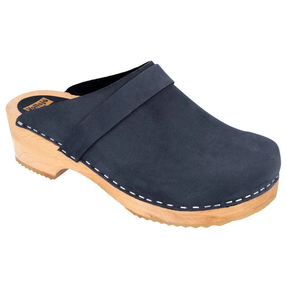 VollsjÃ¶ Women Clogs Made Wood & Leather Slippers 8 Light Brown Pair Of Shoes