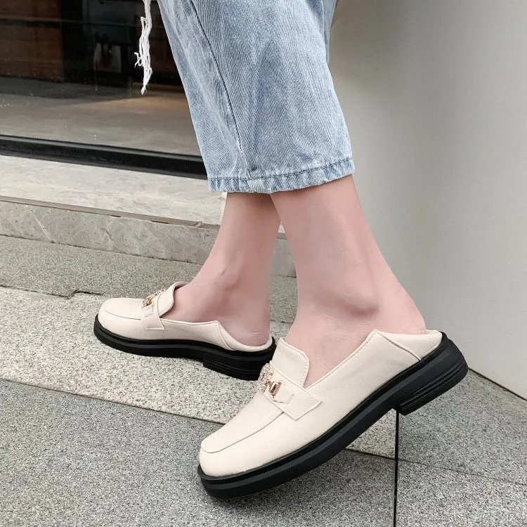 Women's Shallow Rhinestone Slip on Platform Flats Shoes