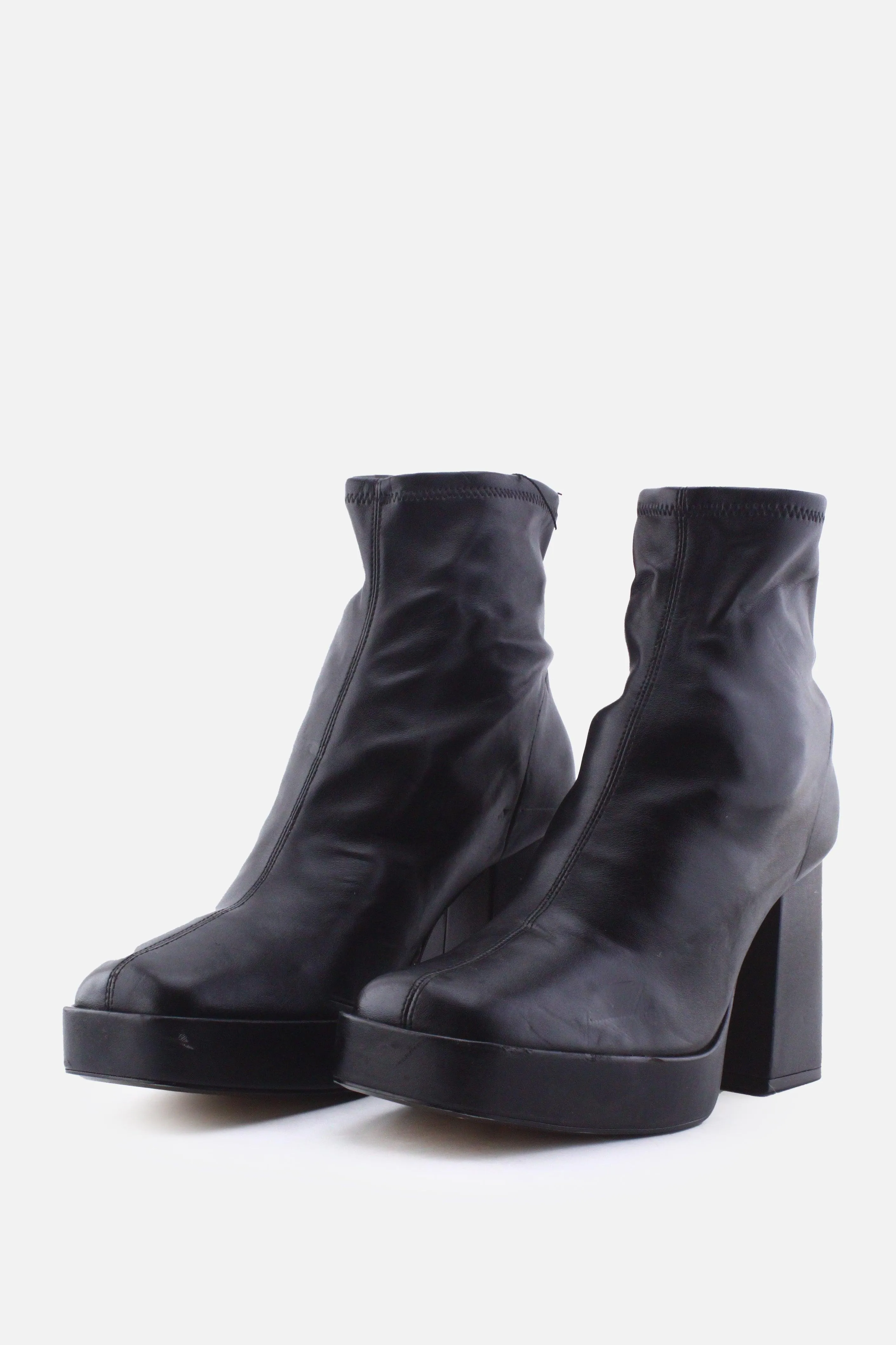 Zara Platform Boots | 100% Authentic Leather